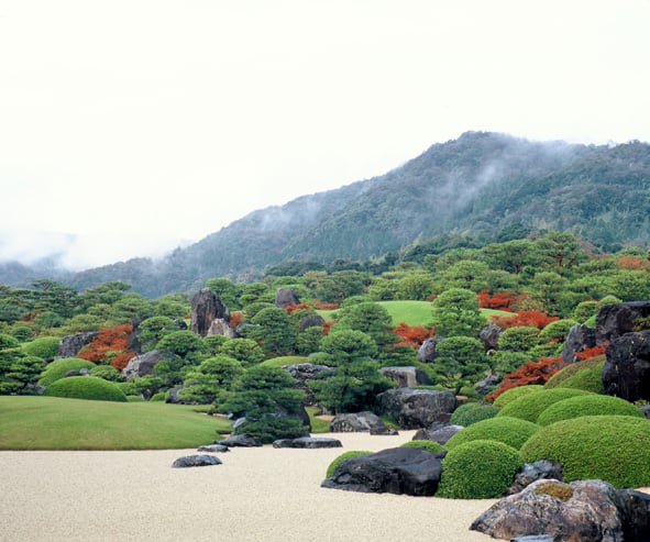 The garden of the Adachi Museum of Art